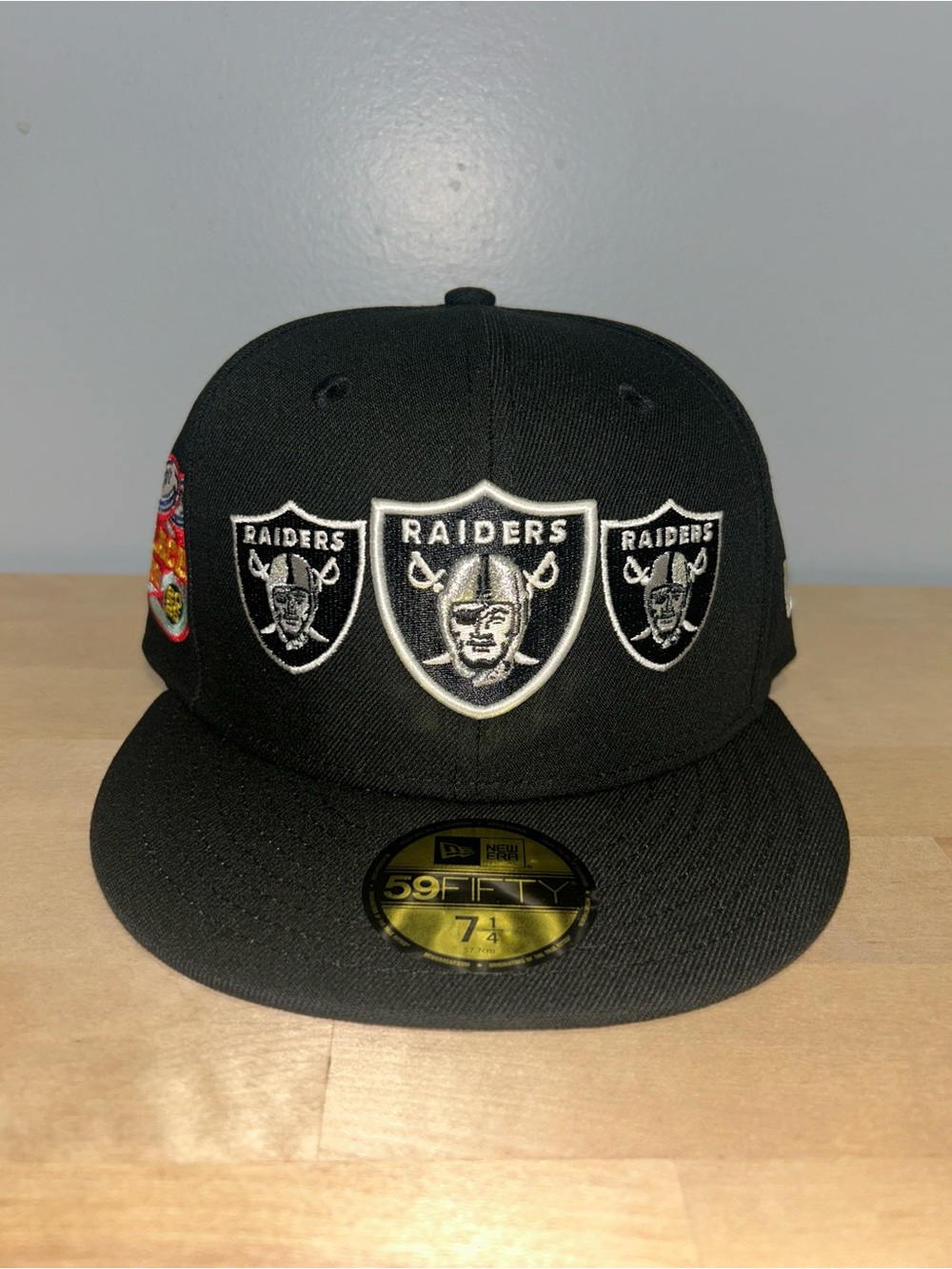Raiders x John Geiger Misplaced Series New Era Fitted Cap Size 7 1/4 NEW